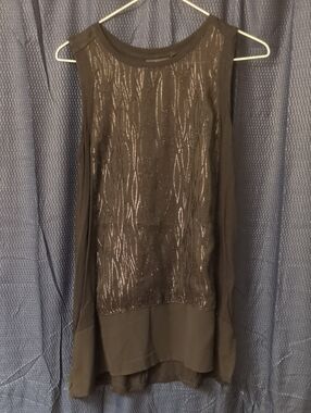 Apt. 9 Black Sleeveless Textured Sparkly